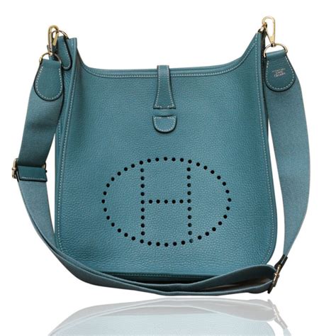 hermes evelyne bag blue jean|hermes evelyne bag price 2022.